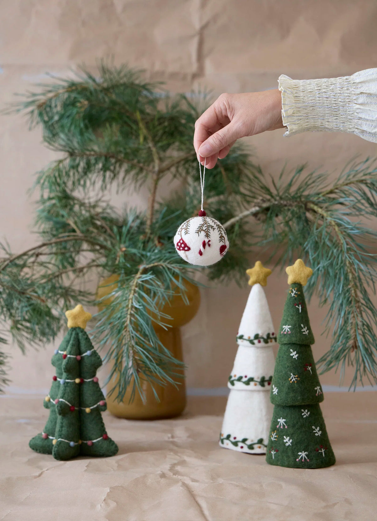 Kerstbal paddenstoel