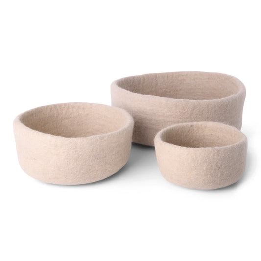 Mand beige set van 3