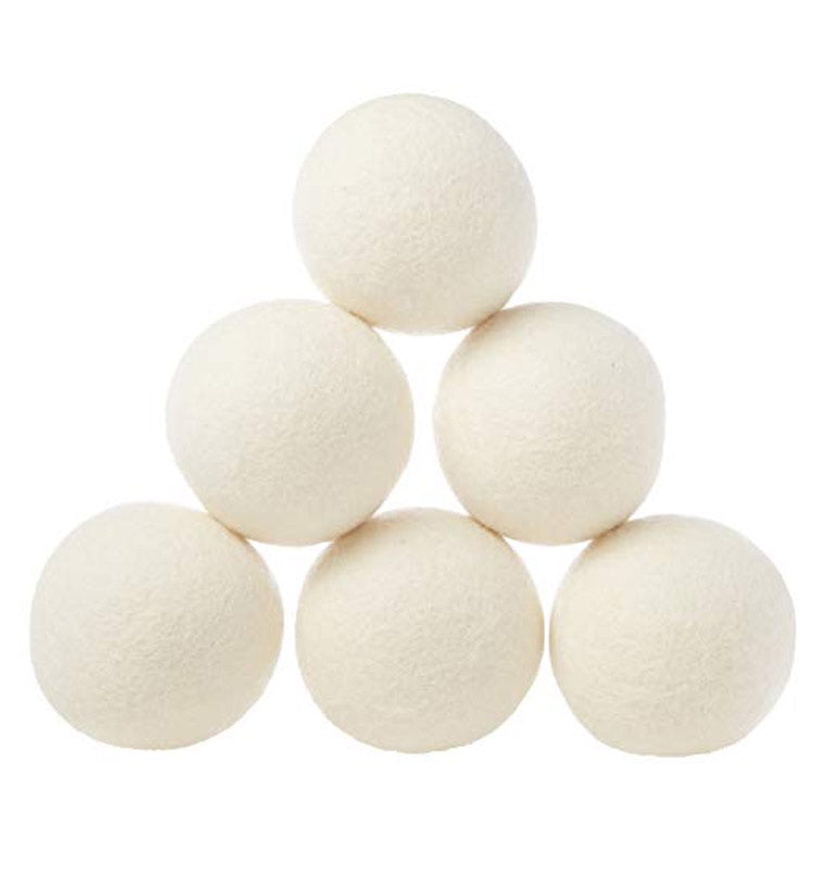 Wasbollen wit-set van 6