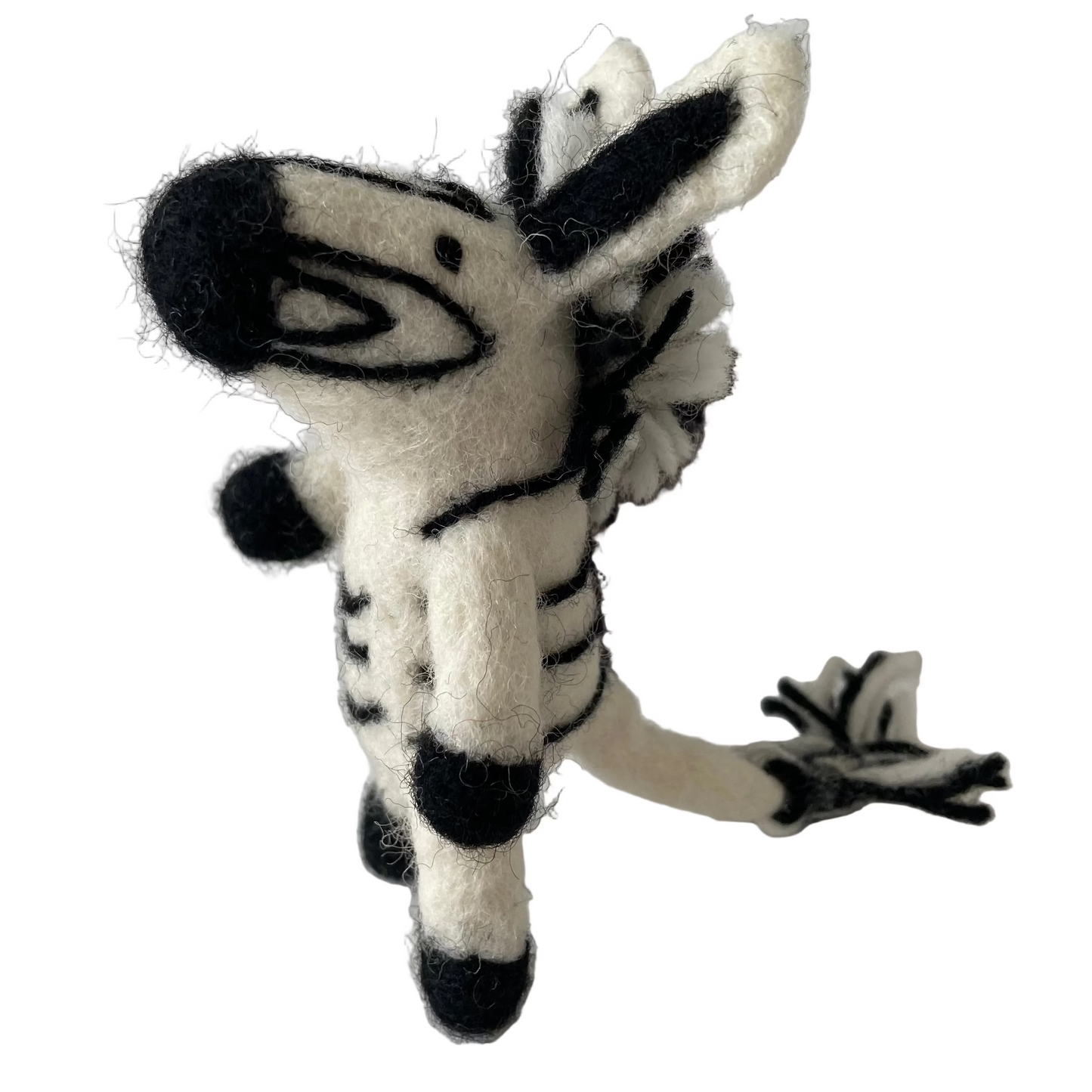 Vingerpop zebra